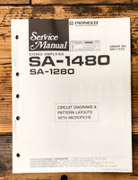 Pioneer SA-1280 SA-1480 Amplifier Service Manual *Original* #2