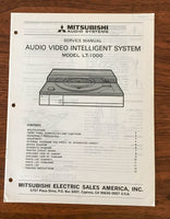 Mitsubishi LT-1000 Record Player / Turntable Service Manual *Original*