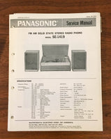 Panasonic SE-1419 STEREO SYSTEM Service Manual *Original*