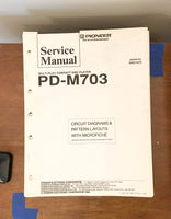 Pioneer PD-M703 CD Player Service Manual *Original*