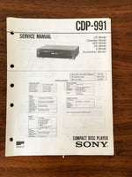 Sony CDP-991  Service Manual *Original*