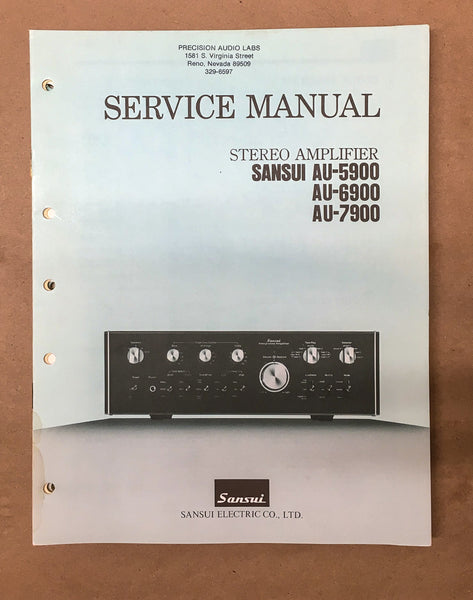 Sansui AU-5900 AU-6900 AU-7900 Amplifier Service Manual *Original*