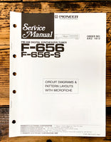 Pioneer F-656 F-656-S Tuner Service Manual *Original*