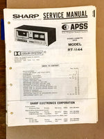 Sharp RT-1144 Cassette Deck  Service Manual *Original*