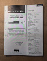 Sansui T-500 T-500L Tuner Service Manual *Original*