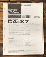 Pioneer CA-X7 Processor  Service Manual *Original*