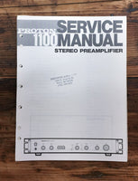 Proton Model 1100 Preamp / Preamplifier  Service Manual *Original*