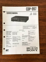 Sony CDP-997  Service Manual *Original*