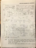 Kenwood KR-100 Receiver Large Fold Out Schematic Sheet *Original*