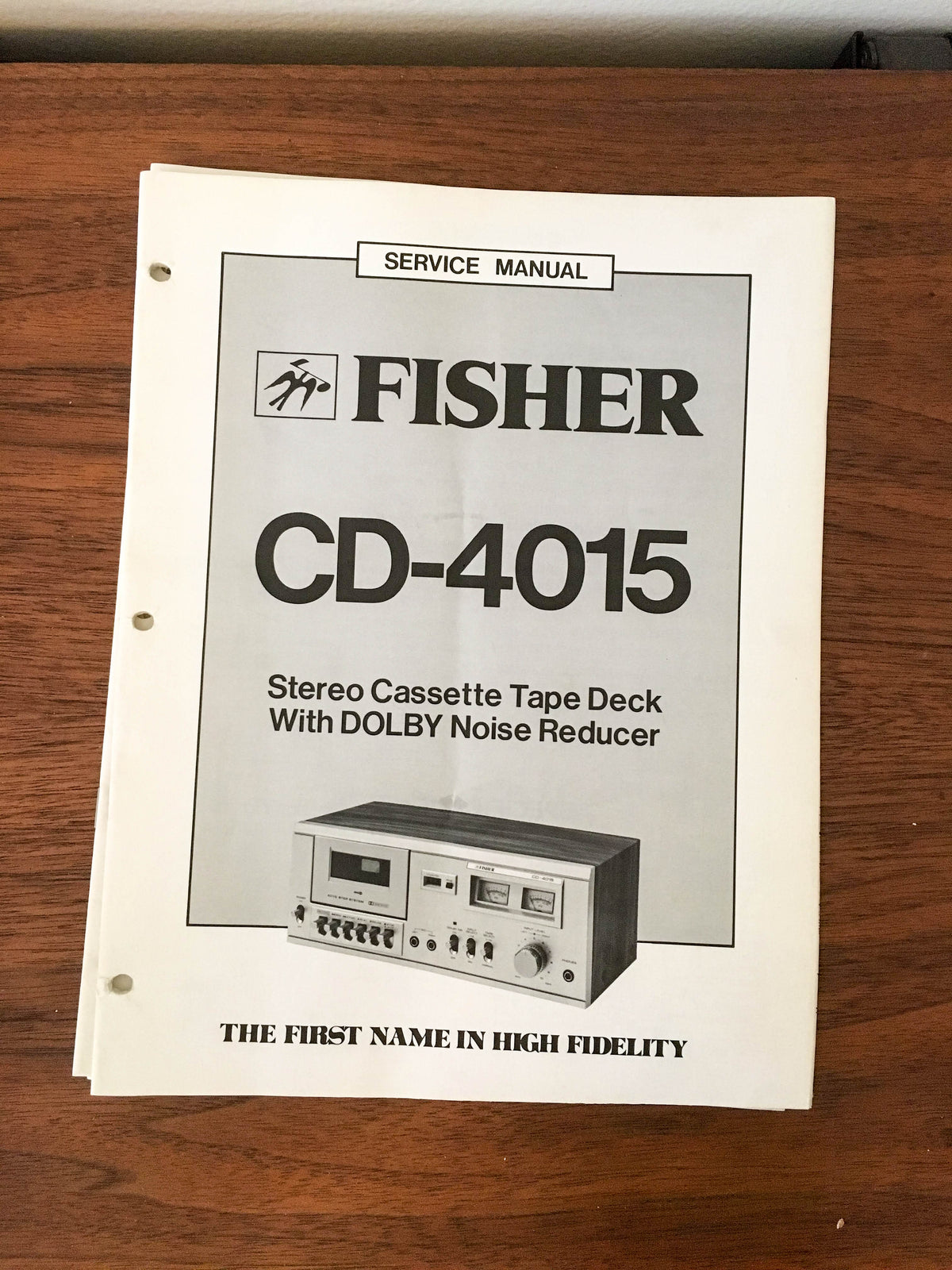 Fisher CD-4015 AV Control Center Service Manual *Original*