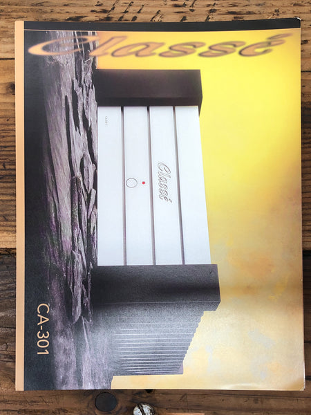 Classe CA-301 Amplifier   Dealer Brochure *Orig*