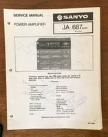 Sanyo JA 687 Amplifier Service Manual *Original*