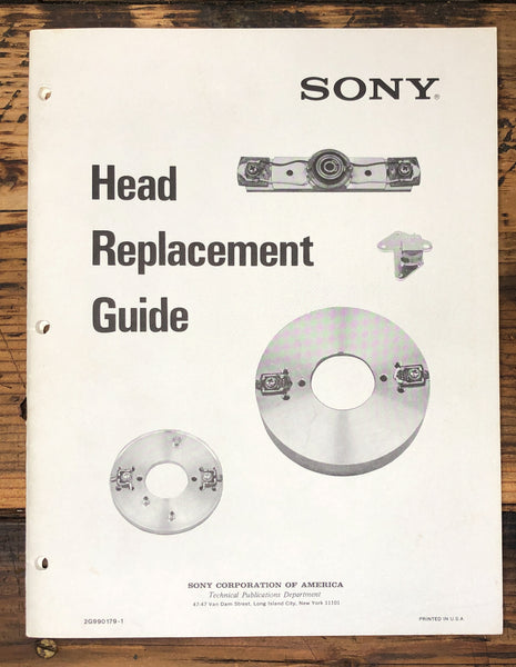 Sony Head Replacment Guide Tape 20PG TC- CF-  Service Manual *Original*