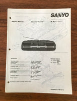 Sanyo M W717 Boombox / Radio Cassette Service Manual *Original*