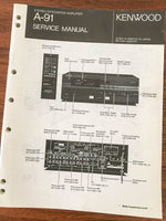 Kenwood A-91 Amplifier Service Manual *Original*