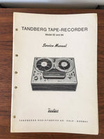 Tandberg Model 82 84 Tape Recorder Service Manual *Original* #1