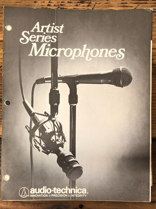 Audio Technica Artist Series Microphones ATM21SM -31 41  3 pg Brochure Orig