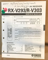 Yamaha RX-V293 R-V303 Receiver  Service Manual *Original*