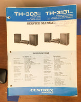 Pioneer TH-303 TH-3131 8 Track Stereo Service Manual *Original* #2