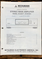 Mitsubishi M-A4371 M-A5361 Amplifier Service Manual *Original*