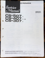 Pioneer CS-307 CS-407 CS-507 Speaker  Service Manual *Original*