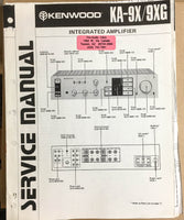 Kenwood KA-9X 9XG Amplifier  Service Manual *Original*