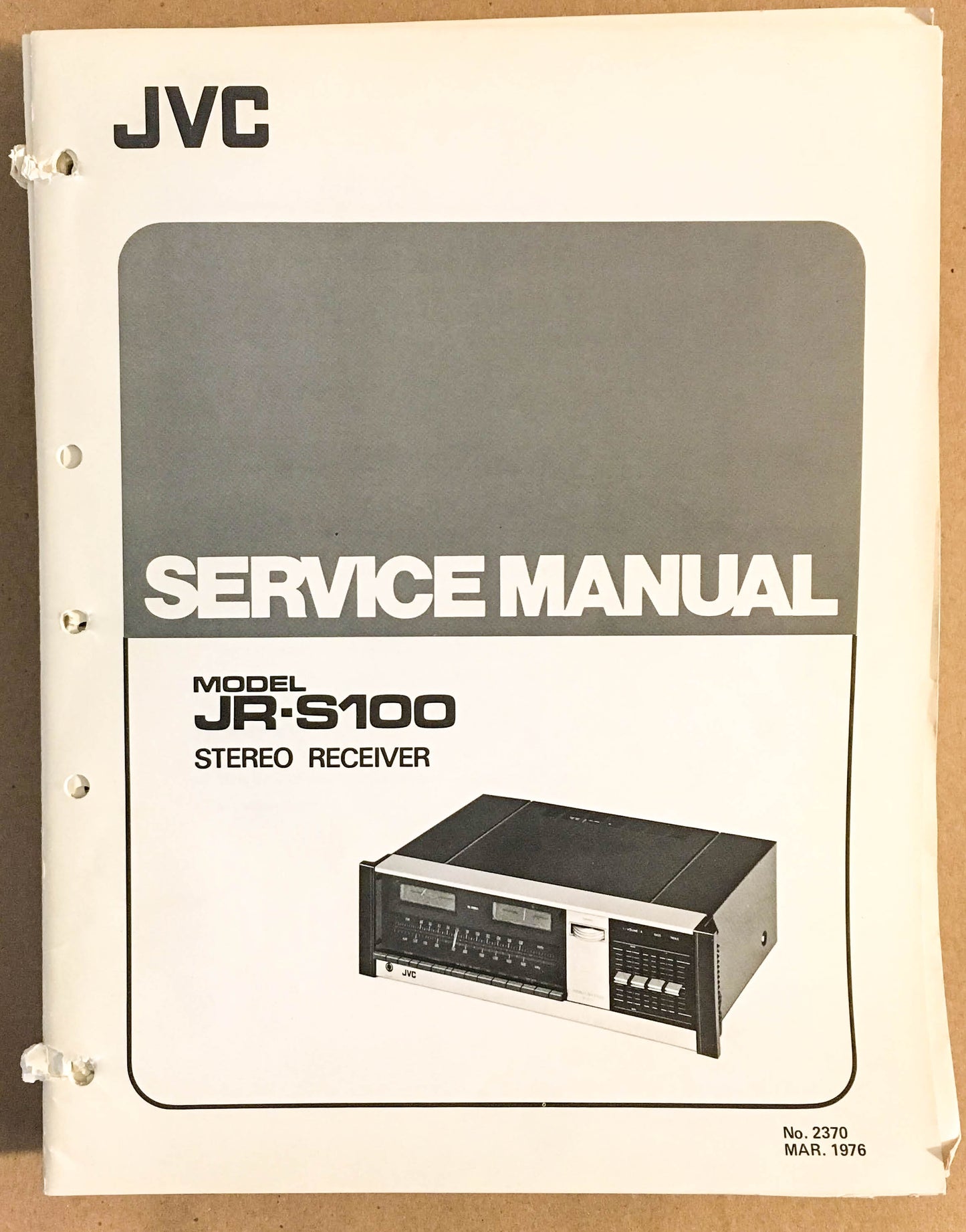 JVC JR-S100 Receiver  Service Manual *Original*