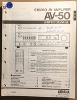 Yamaha AV-50 AV Amplifier  Service Manual *Original*