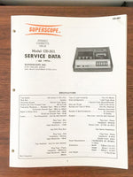 Superscope / Marantz CD-301 Cassette Player Service Manual *Original*