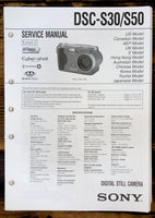 Sony DSC-S30 DSC-S50 Camera  Service Manual *Original*