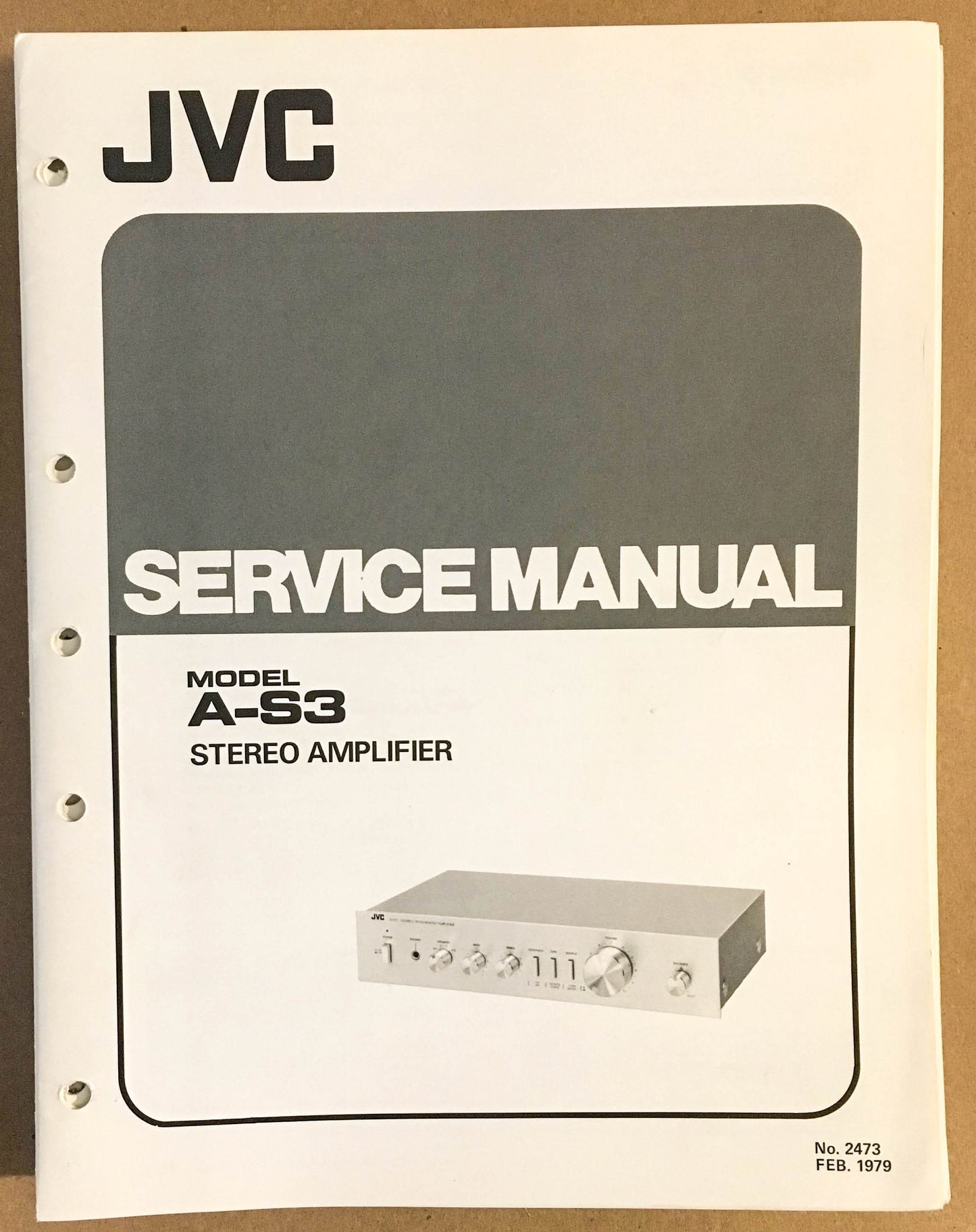 JVC A-S3 Amplifier  Service Manual *Original*