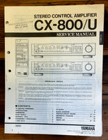 Yamaha CX-800 -800U Preamp / Preamplifier Service Manual *Original*