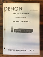 Denon DCD-1300  Service Manual *Original*