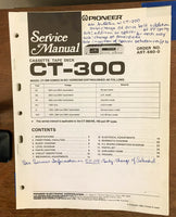 Pioneer CT-300 Cassette  Service Manual *Original*