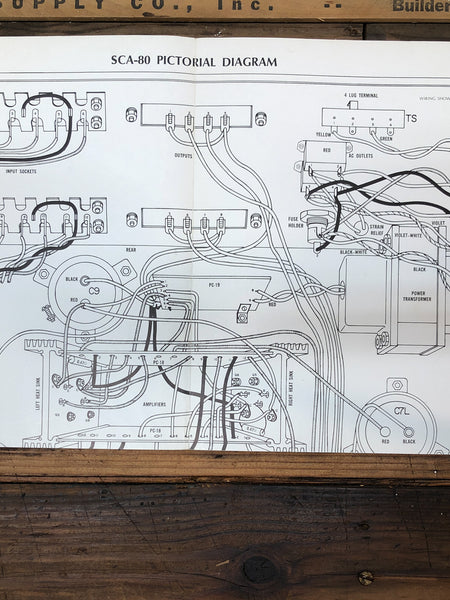 Dynaco SCA-80 Amplifier Pictorial Diagram  *Original*