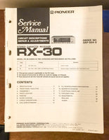 Pioneer RX-30 Cassette Receiver Service Manual *Original*