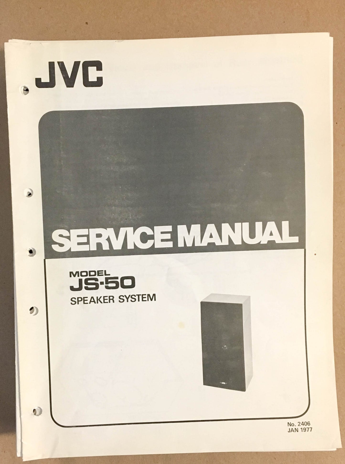 JVC JS-50 Speaker System  Service Manual *Original*