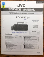 JVC PC-XC30 Stereo  Service Manual *Original*