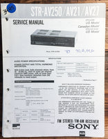 Sony STR-AV250 STR-AV21 STR-AV27 Receiver  Service Manual *Original*