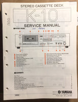 Yamaha K-10 Cassette  Service Manual *Original*