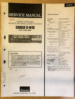 Sansui D-W10 Cassette / Tape Player Service Manual *Original*