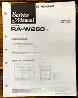 Pioneer RA-W260 Audio Rack Service Manual *Original*