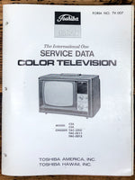 Toshiba C2A C3A TAC-3310 TAC-3311 TAC-3212 TV / Television Service Manual *Orig*