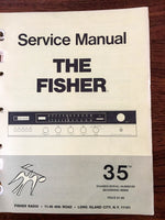 Fisher Model 35 Stereo Music Center Service Manual *Original*