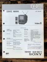 Sony EV-DT1 Video 8 TV  Service Manual *Original*