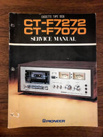 Pioneer CT-F7272 CT-F7070 Cassette Service Manual *Original*