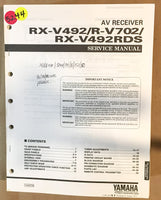 Yamaha RX-V492 R-V702 RX-V492 Receiver  Service Manual *Original*