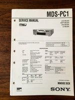 Sony MDS-PC1 MD Mini Disc Service Manual *Original*