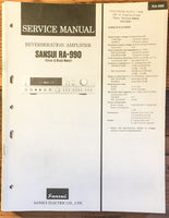 Sansui RA-990 Amplifier Service Manual *Original*