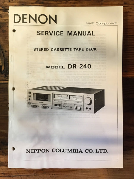 Denon DR-M33HX DR-M44HX Cassette Deck Service Manual *Original*